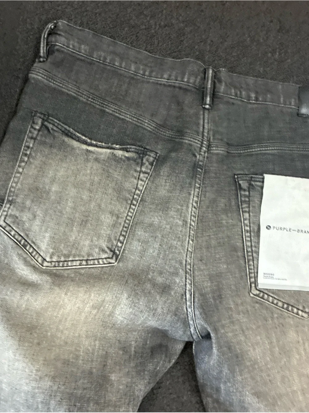 Men's Purple Brand Jeans Distressed SZ 39 Used Pre Owned Streetwear